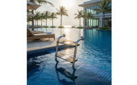 Rust Resistant Stainless Steel Pool Ladder Polished Swimming Pool Ladder Heavy Duty Sturdy