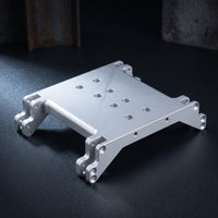 Gearbox Base Plate CNC Machined Gearbox Mount with Brackets Low-Center-of-Weight Distribution RC Crawler Chassis Plate for Drivetrain Swaps
