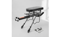 Long-Lasting Cycle Rear Rack with Seat Cushion Adjustable Detachable Cycle Cargo Rack Sturdy Universal for Commuters, Cyclists