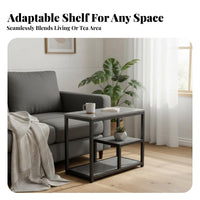 3-Tier Narrow Side Table Slim Design Storage Rack Multi-Functional for Students