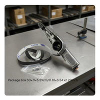 Industrial Grade Angle Air Belt Sander Long-Lasting Construction Pneumatic Belt Sander Portable for Professionals, Metalworkers