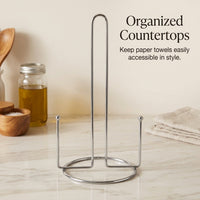 Dining Table Paper Towel Holder Kitchen Dispenser Stand for Countertop, Stable Iron Roll for Students and Home Use