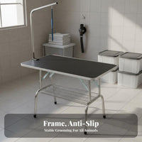 Folding Pet Grooming Table Heavy-Duty Dog Grooming Table Easy to Clean for Professional Groomers, Home Use