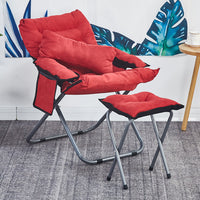 Foldable Single Sofa Chair with Adjustable Backrest for Dorm, Bedroom, Balcony, and Leisure