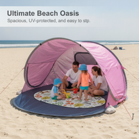 Pop-Up Beach Tent for 3-4 People, UV Protection Sun Shelter