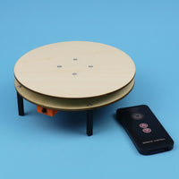Hands-on Rotating Platform with Wireless Control Reversible DIY Rotating Platform 360-Degree Educational Model Smooth for Students