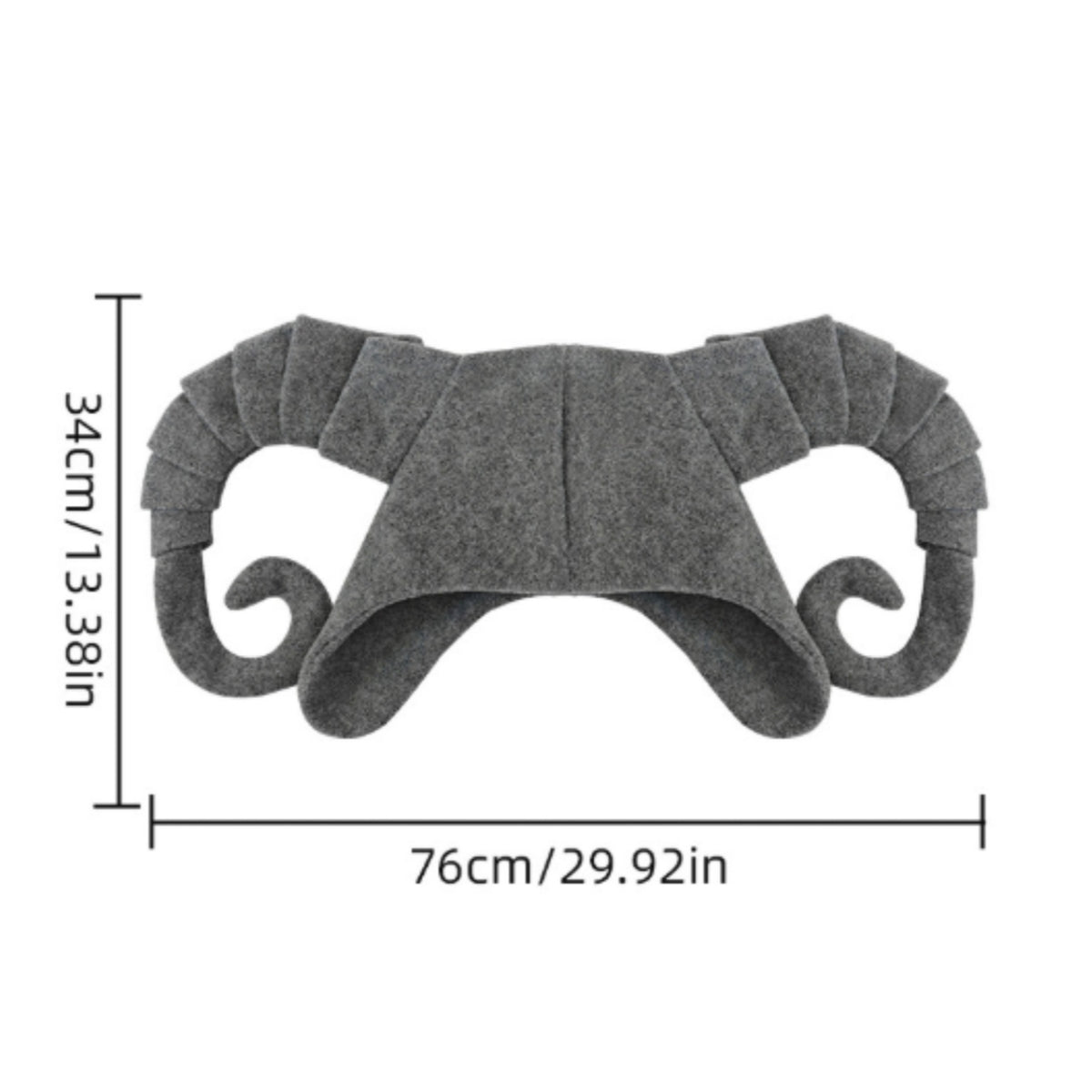 Sheep Protuberance Hat Felt-Like Sheep Protuberance Headpiece Structured Headpiece with Protrusions for Cosplayers, Cosplay