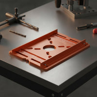 Router Base Plate with Side Rails Accurate Router Template Plate Engraved for Woodworkers, Workshops