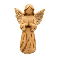 Faceless Angel Figurine Compact Angel with Praying Hands Spiritual Gift for Believers, Collectors, Desk, Home Decor