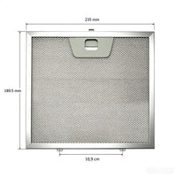Metal Grease Filter for Ufixt AEG Ariston Cooker Hoods 235mm x 189mm