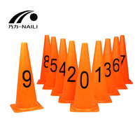 48cm Large Numbered Training Cones for Soccer Drills and Team Sports, Soft Obstacle Markers