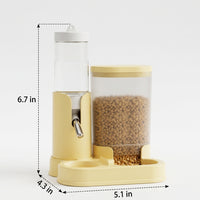 Hamster Water Bottle and Hamster Automatic Feeder and Waterer, Freestanding Cage Feeder