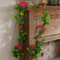 Artificial Morning Glory Vine Garland for Home Decor and Pipe Concealment