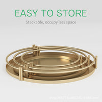 Gold Wedding Dessert Stand and Fruit Plate Set