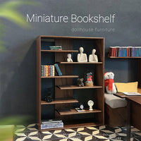 Mini Storage Shelf Dollhouse Furniture DIY Bookshelf Display M181