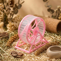 Hamster Wheel with Stand, PP Material Running Wheel for Hamster, Silent Hamster Exercise Wheel, Syrian Hamster Cage Accessory for Gerbils Mice
