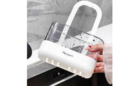 Kitchen Faucet Holder Drainage Design Faucet Hanging Basket Space-Saving Hanging Sink Holder for Washroom