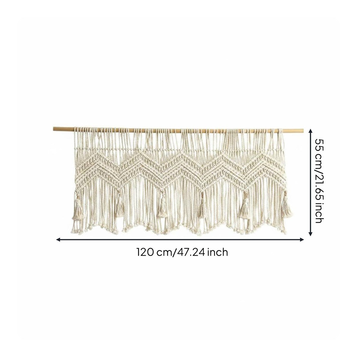 Macrame Door Curtain Handmade Boho Door Curtain Cotton Rope for Doorway