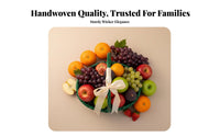 Handled Woven Basket multipurpose Handled Gathering Basket multipurpose