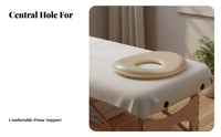 Traceless Beauty Bed Face Hole Pad Soft & Comfortable Silicone Face Pillow Easy to Clean for Masseuses, Estheticians, Facial Treatments