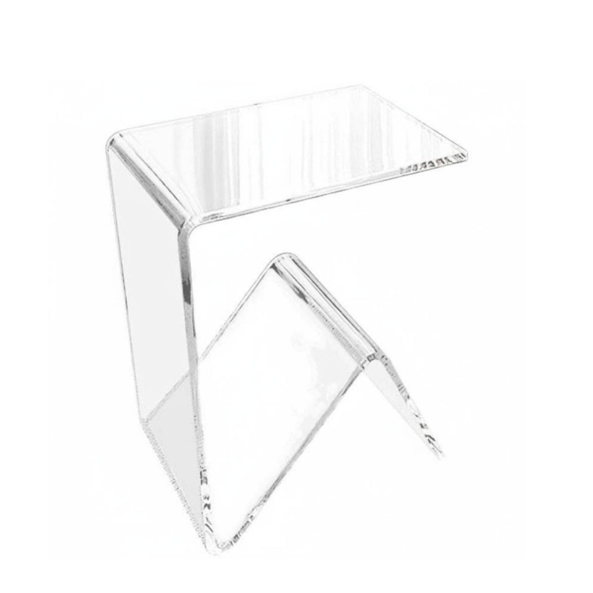 Transparent Tiered Table Multi-Functional Transparent C-Table Easy to Clean