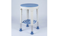 Rotating Bath Stool 360° Rotation Swivel Shower Stool Non-Slip Shower Chair with Shelf for Seniors, Washroom
