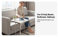 C-Frame Accentuate Table Space-Saving C-Shaped Side Table Easy to Clean Scrape Resistant for Living Room, Small Areas