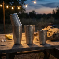 Etched Boston Shaker Polished Shaker with Mixing Tin Long-Lasting Drink Mixer Sturdy for Mixologists, Bartenders, Home Establishments