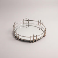 Metal Mirrored Tray Iron Art Home Decor Modern Minimalist for Bathroom, Bedroom