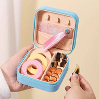 Structured Guzheng and Pipa Accessories Case Zippered Pipa Fingernail Case Compact Organizer Convenient for Stage Performances