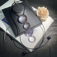 Handcrafted Resin Necklace Set in Vintage Style