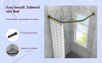 No-drill adjustable shower rod