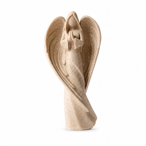 Angel Figurine Tranquil-Influenced Angel Statue Neoclassical Cherub Statue for Tabletop, Shelf, Living Room