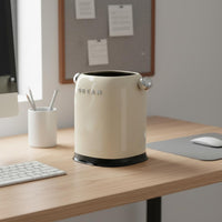 Contemporary Trash Can Stylish Design Decorative Trash Can Easy to Clean opening Top Wastebasket for Bedroom, Living Room, Washroom
