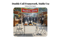 Folding Stainless Steel Table Foldable Design Stainless Steel Work Table Thickened Surface sturdyDuty for Caterers, Dining Room