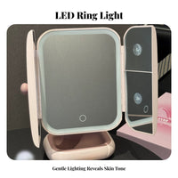 Lighted Seashell Mirror Shell Design individual Care Item light-emitting diode Light for Teenagers