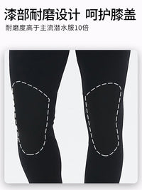取雾 3mm专业水肺自由潜水服男款防寒保暖深潜连体湿衣女士水母服