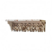 Ornate Wall Shelf White Tones Antique Wall Shelf Easy to Install House Decoration