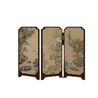 New Chinese Style Folding Table Screen with Ink Bamboo Design