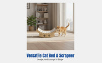 Rocking Cat Hammock Breathable Pet Lounger elevated-Ground Design Sturdy Frame for Bedroom, Balcony, Outdoors