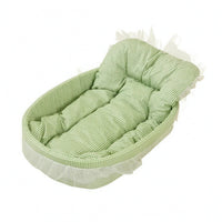 Oval Pet Bed Padded Cushioned Nest Bed Water-Resistant Bottom for Cats