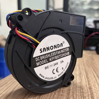 厂家批发 9733 24V 2A涡轮散热风扇壁炉净化器散热风机气模鼓风机