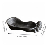 Foot Shaped Soap Dish Vintage Cast Iron Soap Dish Rustic for Sink