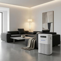 Tabletop Air Purifier White Electronic Air Purifier Home Appliance Vented Slatted Intake