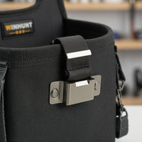 Reinforced Stitching Tool Waist Bag Textured Material Waist Tool Bag Multiple Pockets Utility Pouch Metal D-Rings