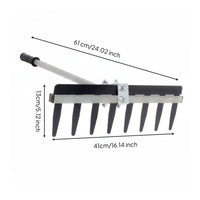 Floor Tile Grout Rake Detachable Notched Grout Comb Iron for Professionals