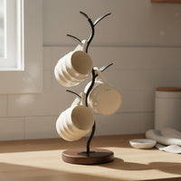 Tree Shaped Cup Holder Creative Design Countertop Mug Branch Design Saving Branch Mug Holder Rack for Dining Table