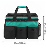 Multi-Pocket Cleaning Organizer Large Capacity Cleaning Supply Bag Sturdy
