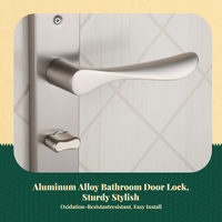Aluminum privacy lock, easy install