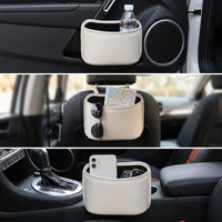 Car Door Side Storage Bag with Cup Holder and Trash Can Function